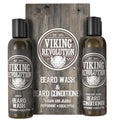 Viking Revolution Beard Wash and Beard Conditioner Combo | Grocsy