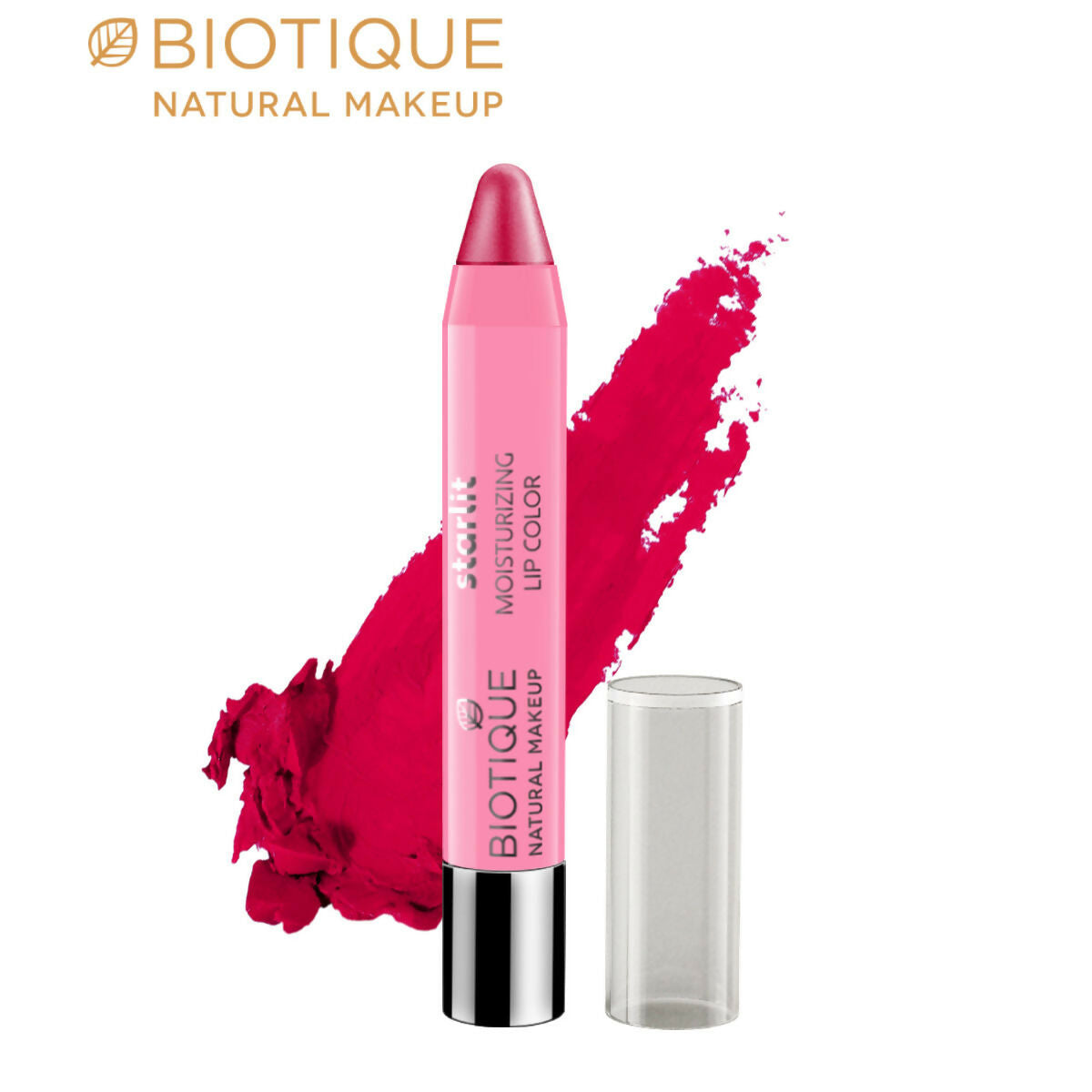Biotique Starlit Moisturising Lipcolor - Carnation Angel-P210 | Grocsy