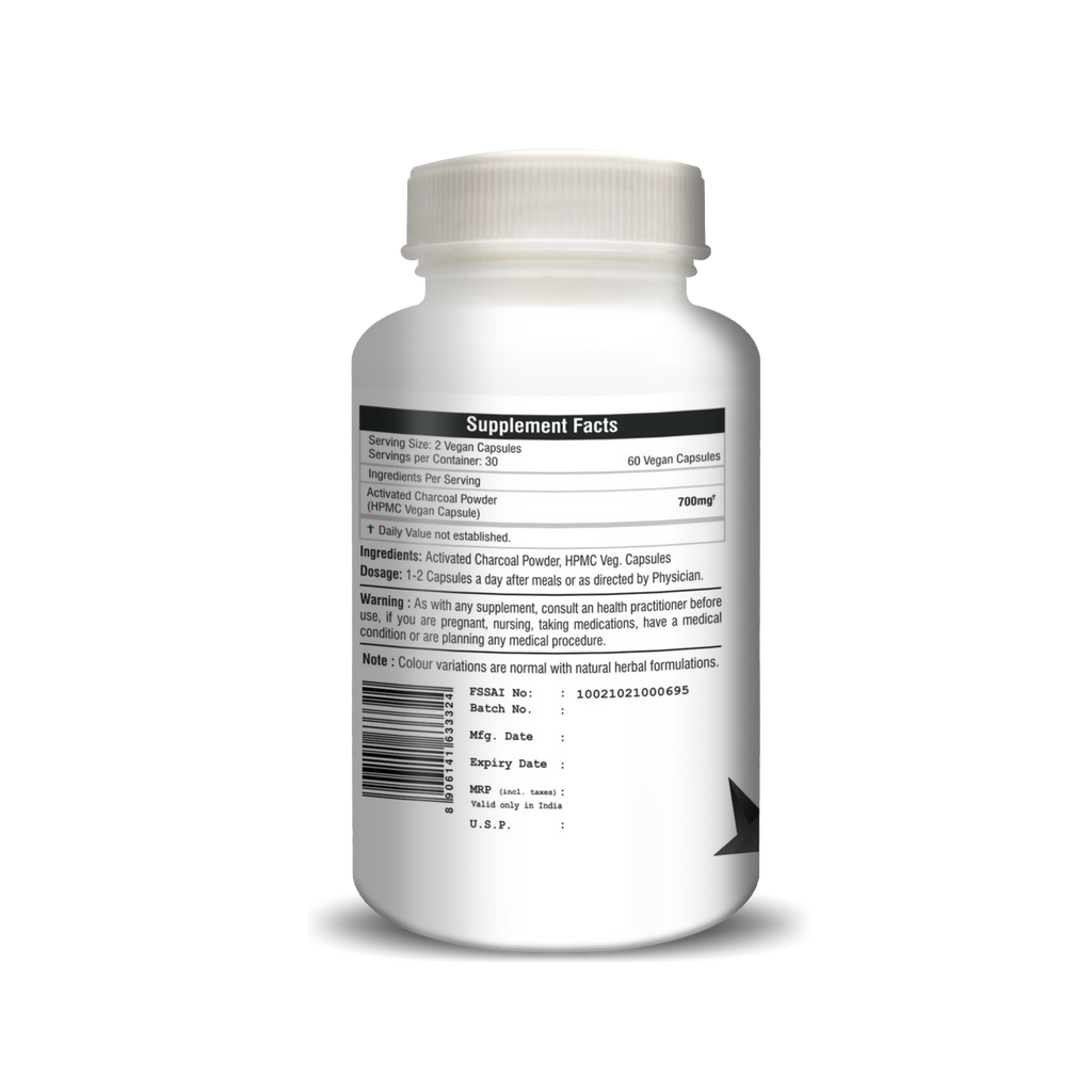 H&C Herbal Activated Charcoal Capsules