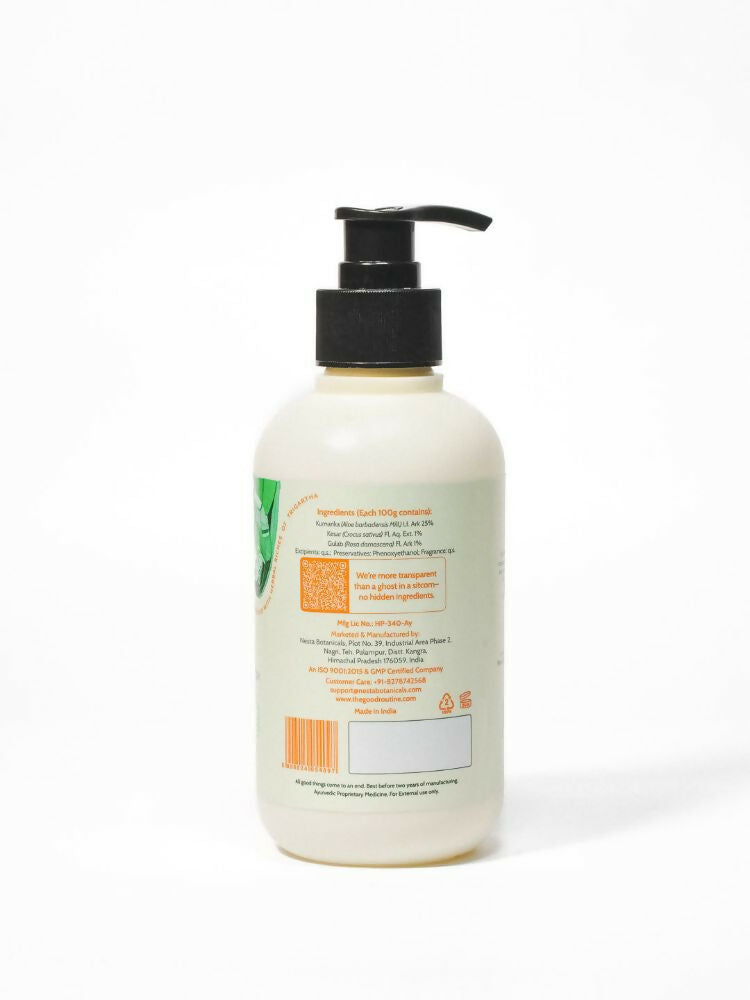 The Good Routine Goat Milk & Saffron Sulphate-Free Shower Gel | Grocsy