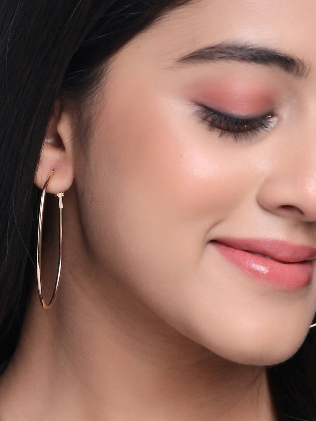 NVR Women Set of 2 Contemporary Hoop Earrings | Grocsy