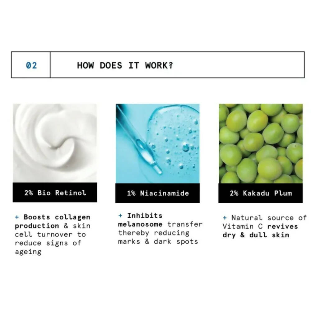 BeBodywise 2% Bio Retinol Under Eye Cream for Dark Circles, Fine Lines & Wrinkles | Grocsy