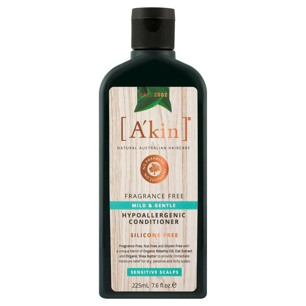 Akin Natural Mild & Gentle Fragrance Free, Hypoallergenic Conditioner | Grocsy
