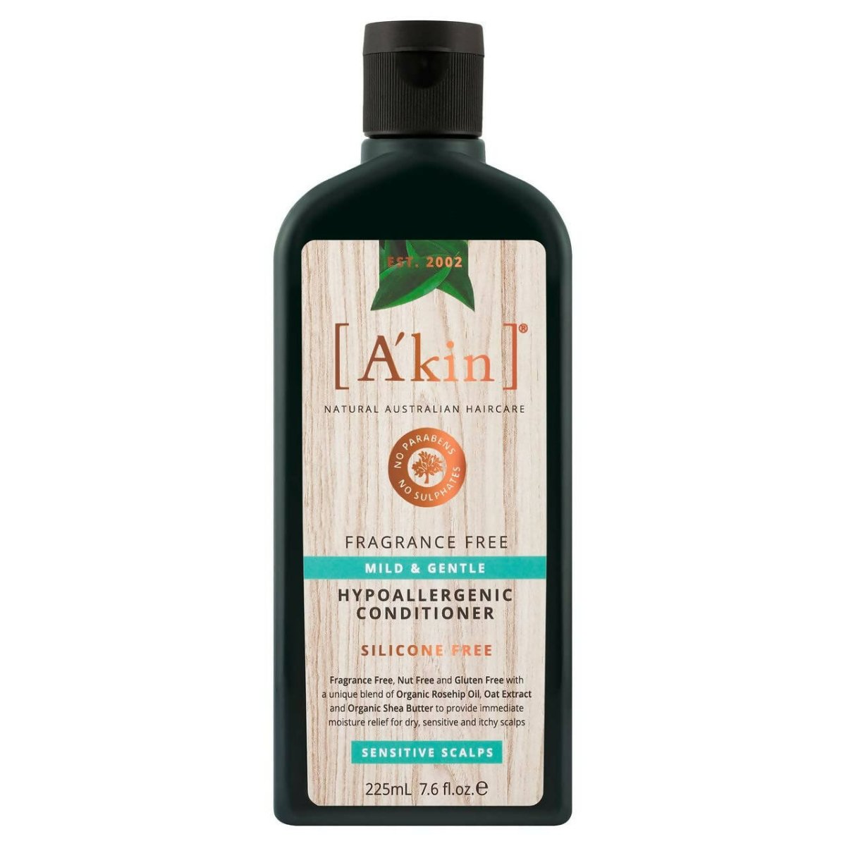 Akin Natural Mild & Gentle Fragrance Free, Hypoallergenic Conditioner | Grocsy