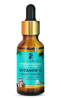 Pilgrim Korean Vitamin C Night Serum for glowing skin with Hyaluronic acid & White Lotus | Grocsy