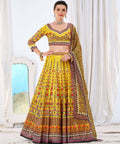 Wedding Designer Yellow Chinon Lehengha Choli - Anbazaar | Grocsy