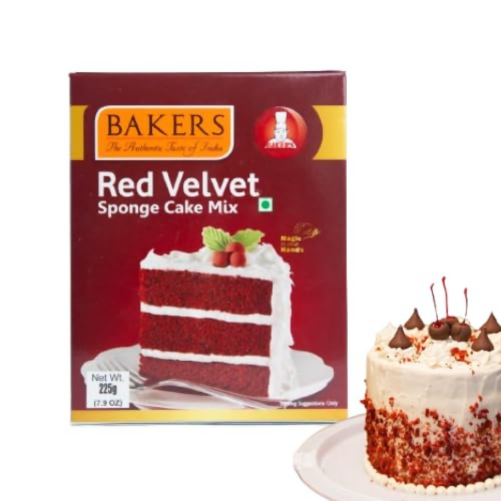 BAKERS Black Forest Sponge Cake Mix , Red Velvet Sponge Cake Mix | Grocsy