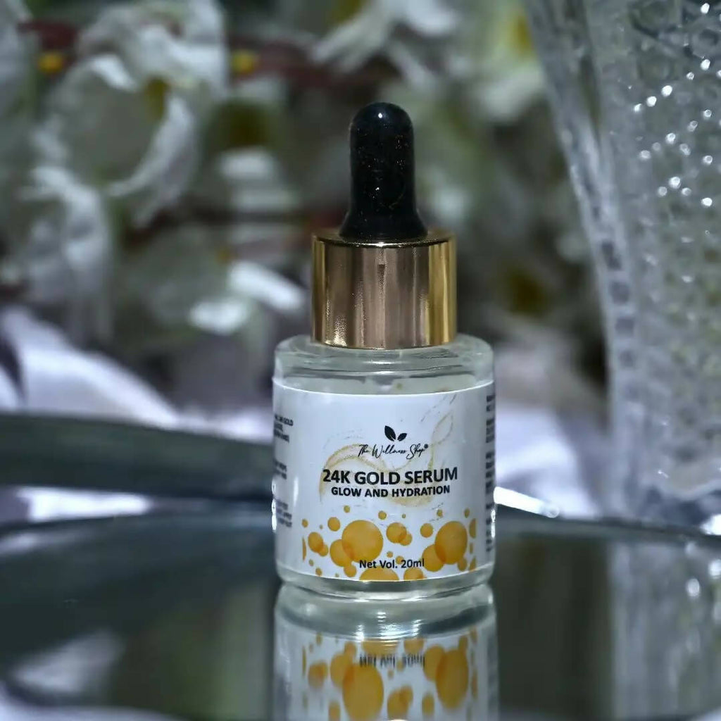 The Wellness Shop 24k Gold Serum for Glow and Hydration | Grocsy