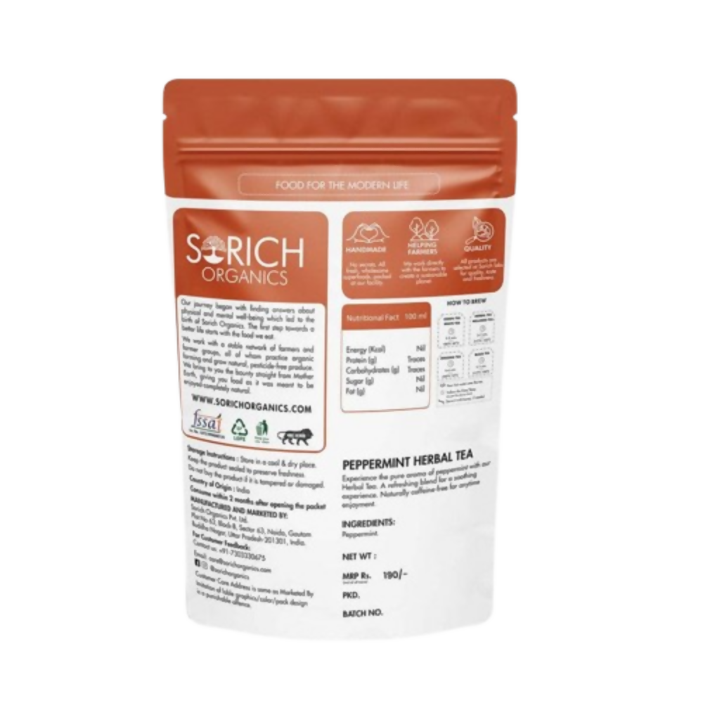 Sorich Organics Peppermint Herbal Tea | Grocsy