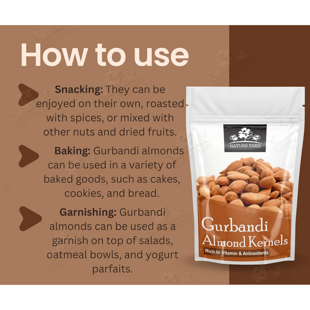 Nature Yard Afghan Gurbandi Almond/Badam | Grocsy