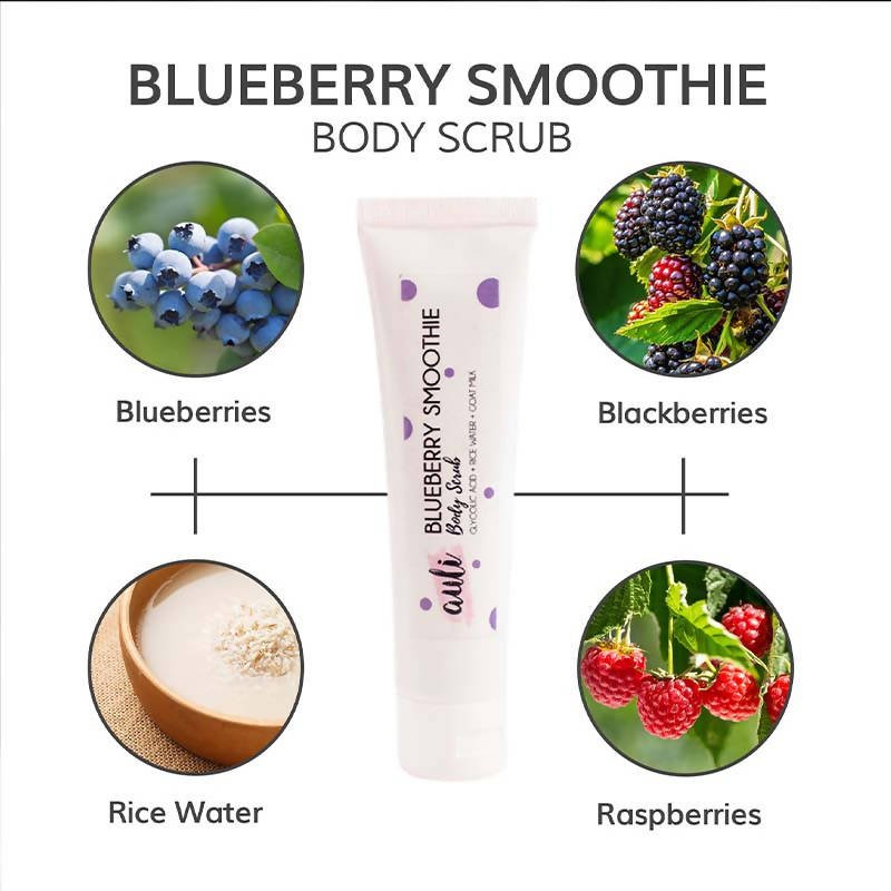 Auli Blueberry Smoothie Body Scrub | Grocsy