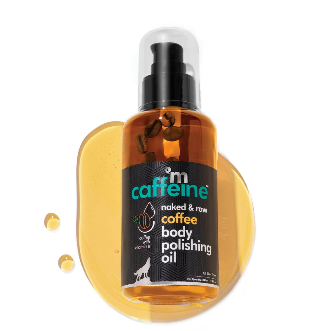 mCaffeine Raw Coffee Body Polishing Oil | Grocsy