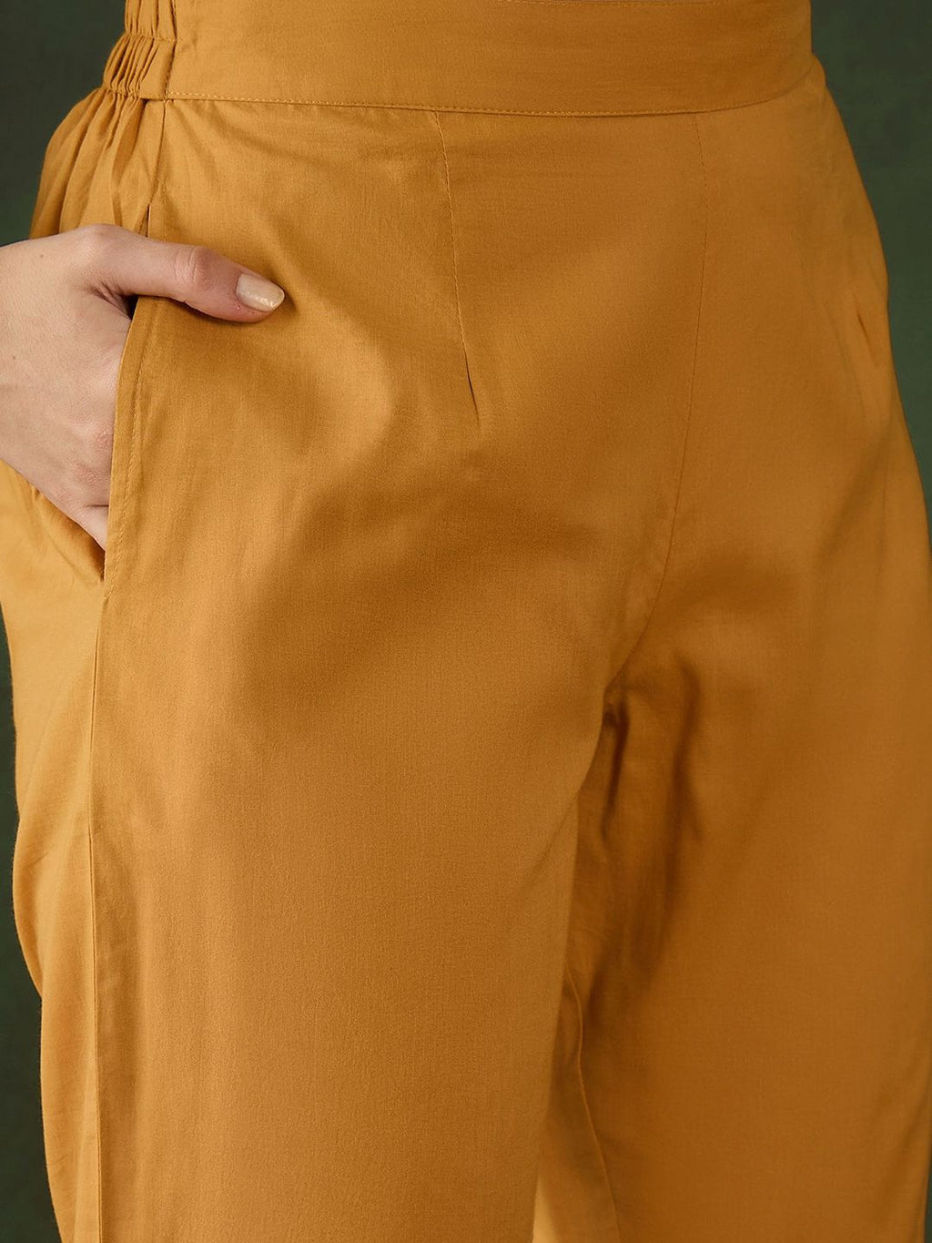 Sangria Embroidered Pure Cotton Kurta & Trousers | Grocsy