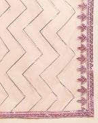 Pink Pure Viscose Georgette Sequence Embroidery work Lehenga Choli with Dupatta - Aakriti | Grocsy
