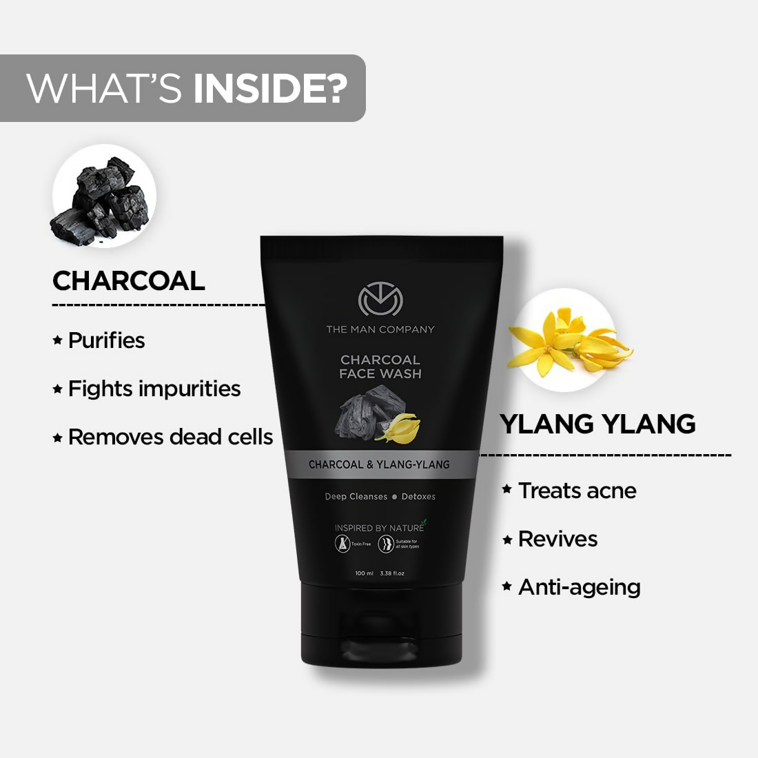 The Man Company Charcoal Face Care Kit | Grocsy