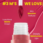 NY Bae Velvet Mousse Liquid Lipstick - Fiesty Pink 05 | Grocsy
