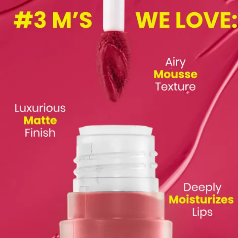 NY Bae Velvet Mousse Liquid Lipstick - Fiesty Pink 05 | Grocsy