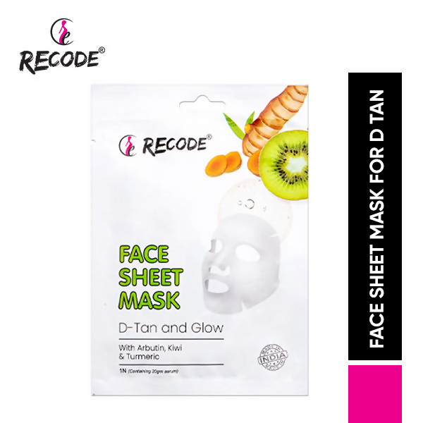 Recode D Tan And Glow Face Sheet Mask | Grocsy