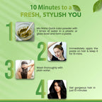 Nisha Quick Color Henna-Based Hair Color-Natural Black | Grocsy