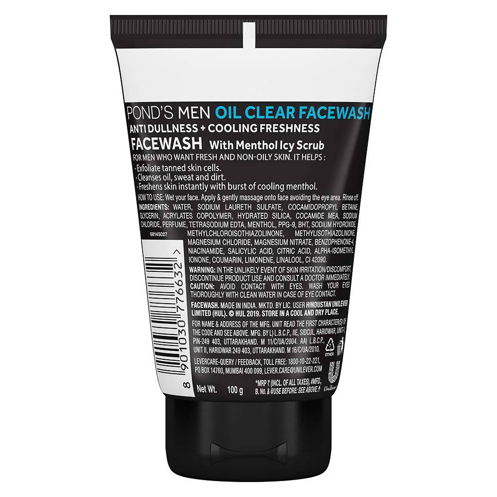 Ponds Men Oil Clear Face Wash | Grocsy