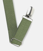 Manet Boys Solid Suspenders - Olive Green | Grocsy