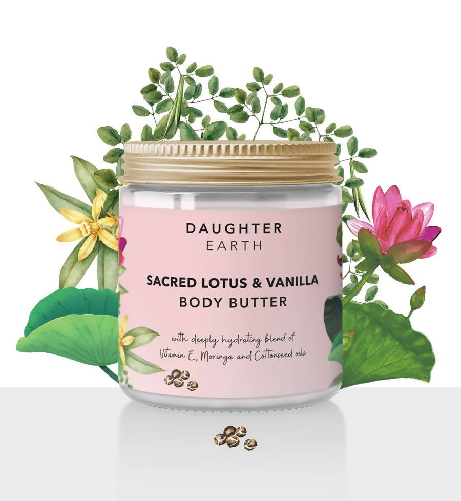 Daughter Earth Sacred Lotus & Vanilla Body Butter | Grocsy