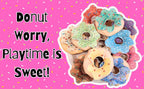 The Small Wonderland Pretend Play Donut Shop Set – 12 Colorful Fabric Donuts with Play Menu, ATM Cards, Money, and Shop Poster | Grocsy