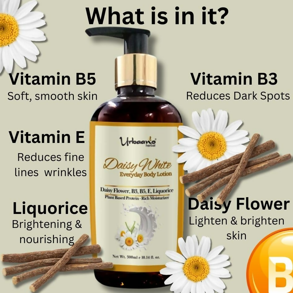Urbaano Herbal Daisy White Everyday Body Lotion | Grocsy