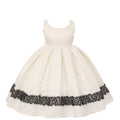 Asmaani Baby Girl's Off-White Colour Satin A-Line Maxi Full Length Dress (AS-DRESS-22171) | Grocsy
