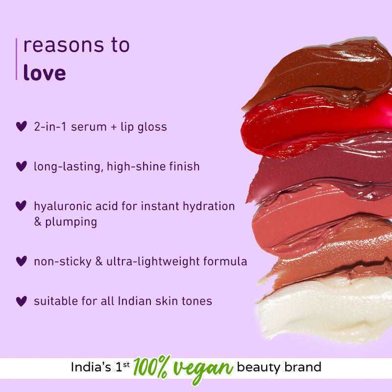 Plum Dermahues Serum Lip Gloss - 05 Magenta Flare | Grocsy