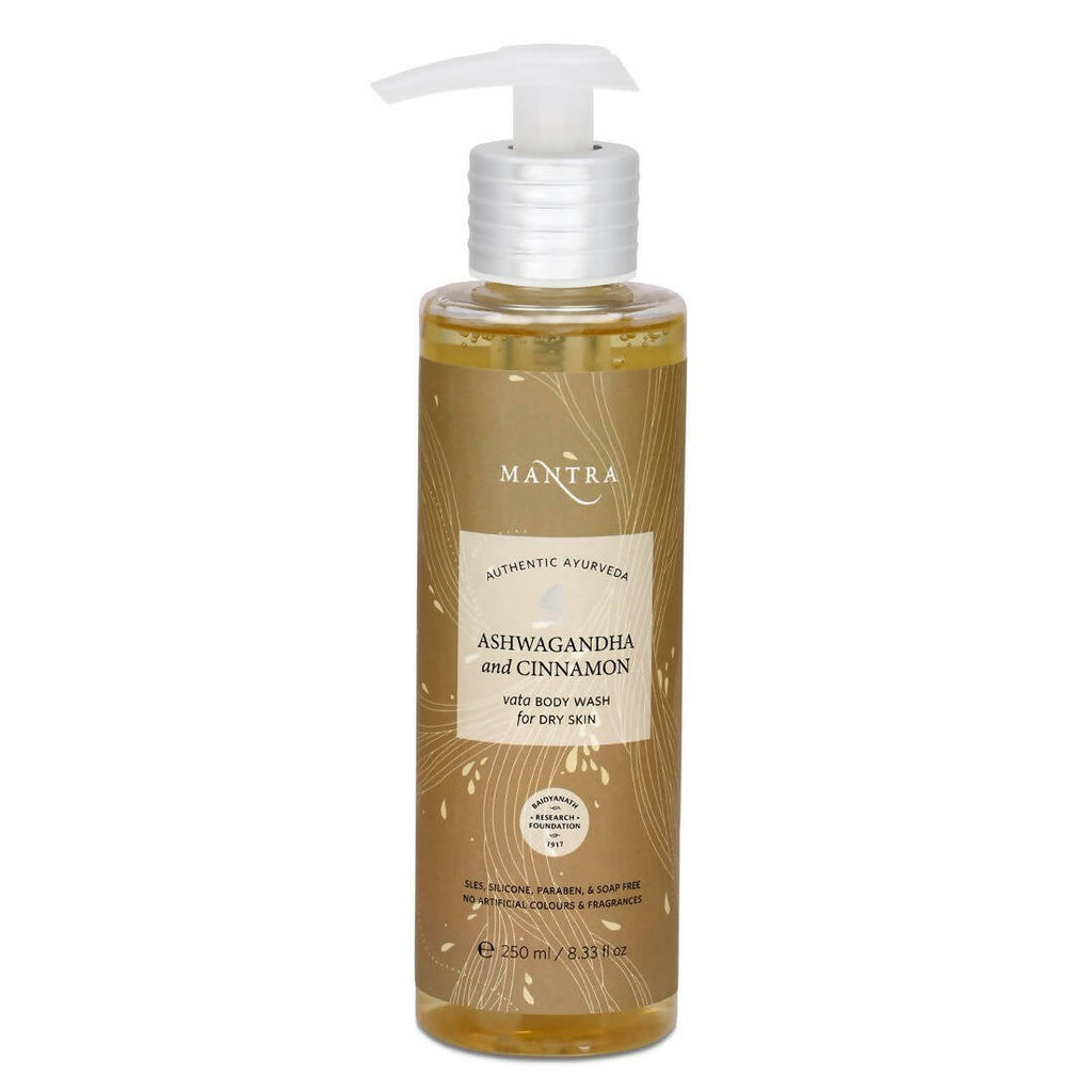 Mantra Herbal Ashwagandha and Cinnamon Vata Body Wash For Dry Skin | Grocsy