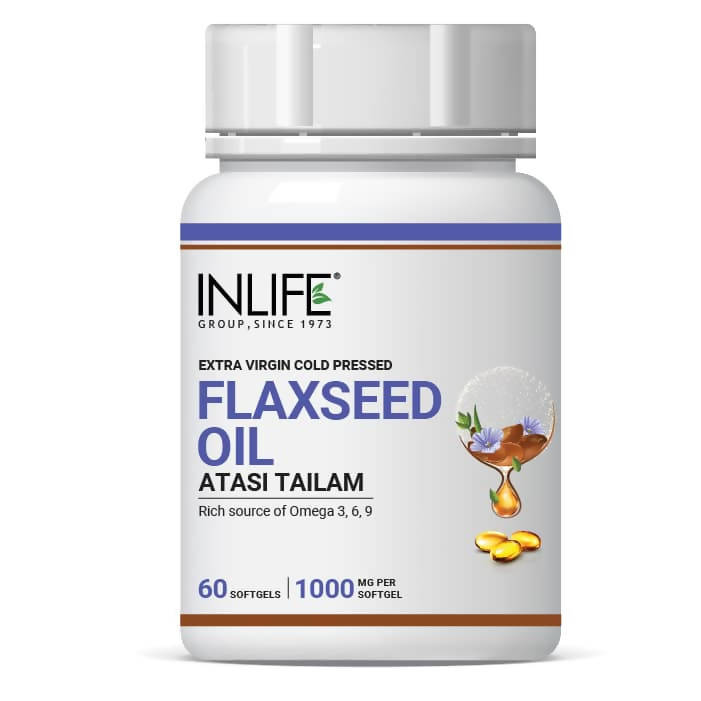 Inlife Flaxseed Oil Atasi Tailam Capsules | Grocsy