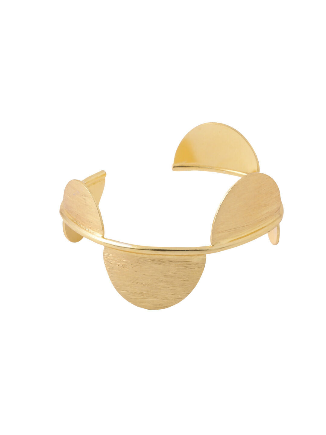 NVR Women Gold-Polished Adjustable Kada Bracelet | Grocsy