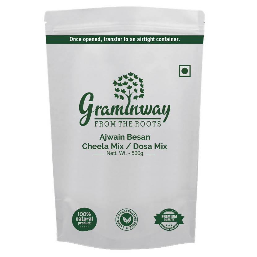 Graminway Ajwain Besan Cheela Mix / Dosa Mix | Grocsy