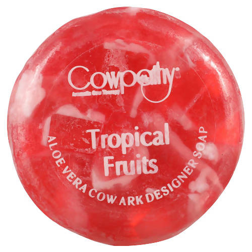Cowpathy Tropical Fruits Aloe Vera Cow Ark Designer Soap | Grocsy