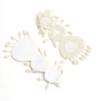 Mominos Fashion Johar Kamal Handicraft Off White Pearls Earrings