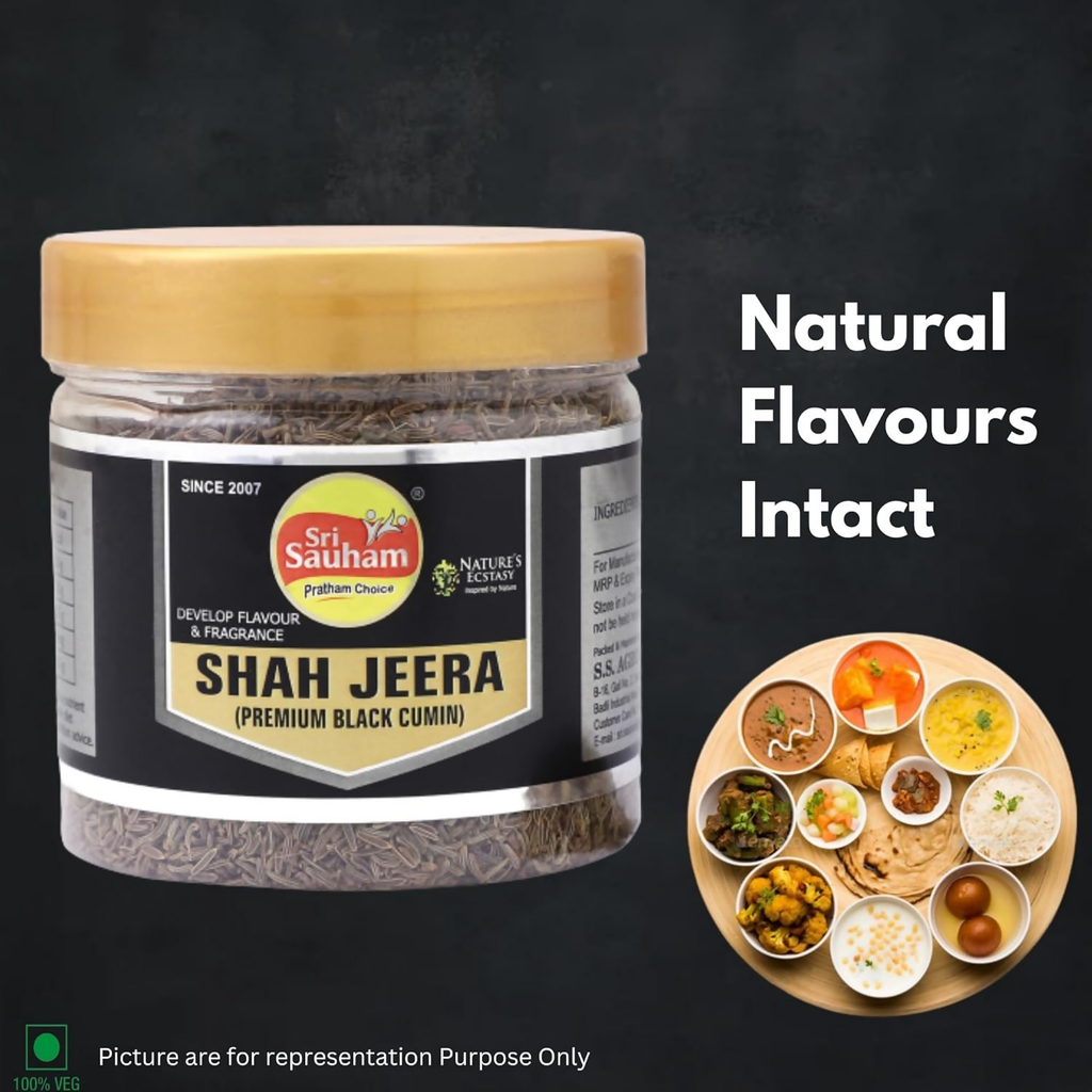 Sri Sauham Premium Spices - 100% Natural Shahi Jeera (Caraway Seeds) | Grocsy