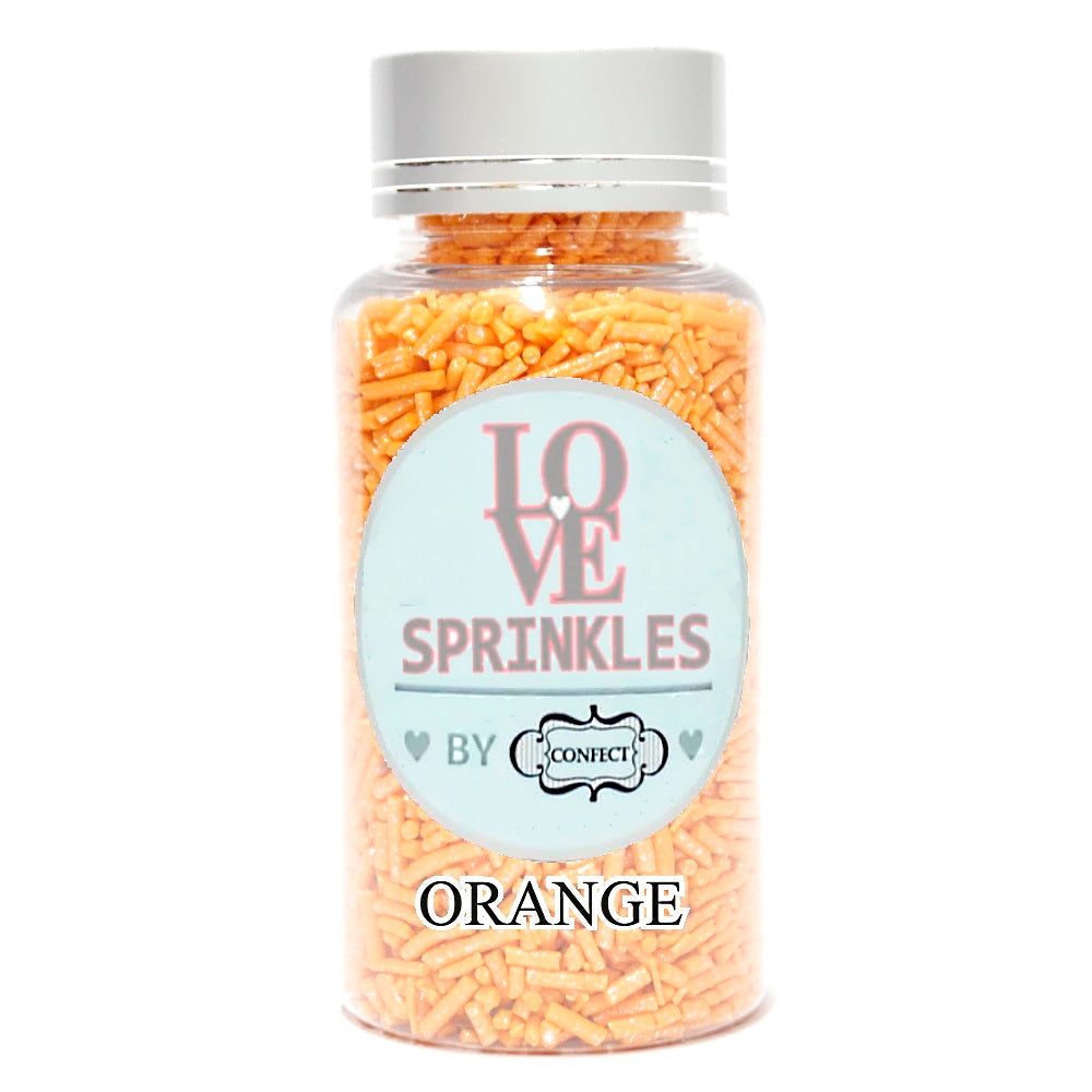 Confect Orange Vermicelli Sprinkles | Grocsy
