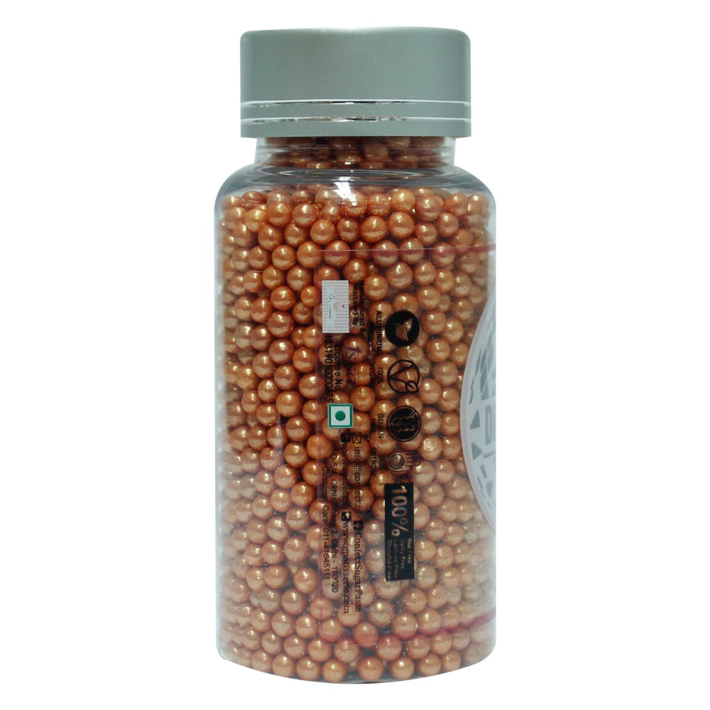 Confect Orange Disco Balls Sprinkles 6 MM | Grocsy