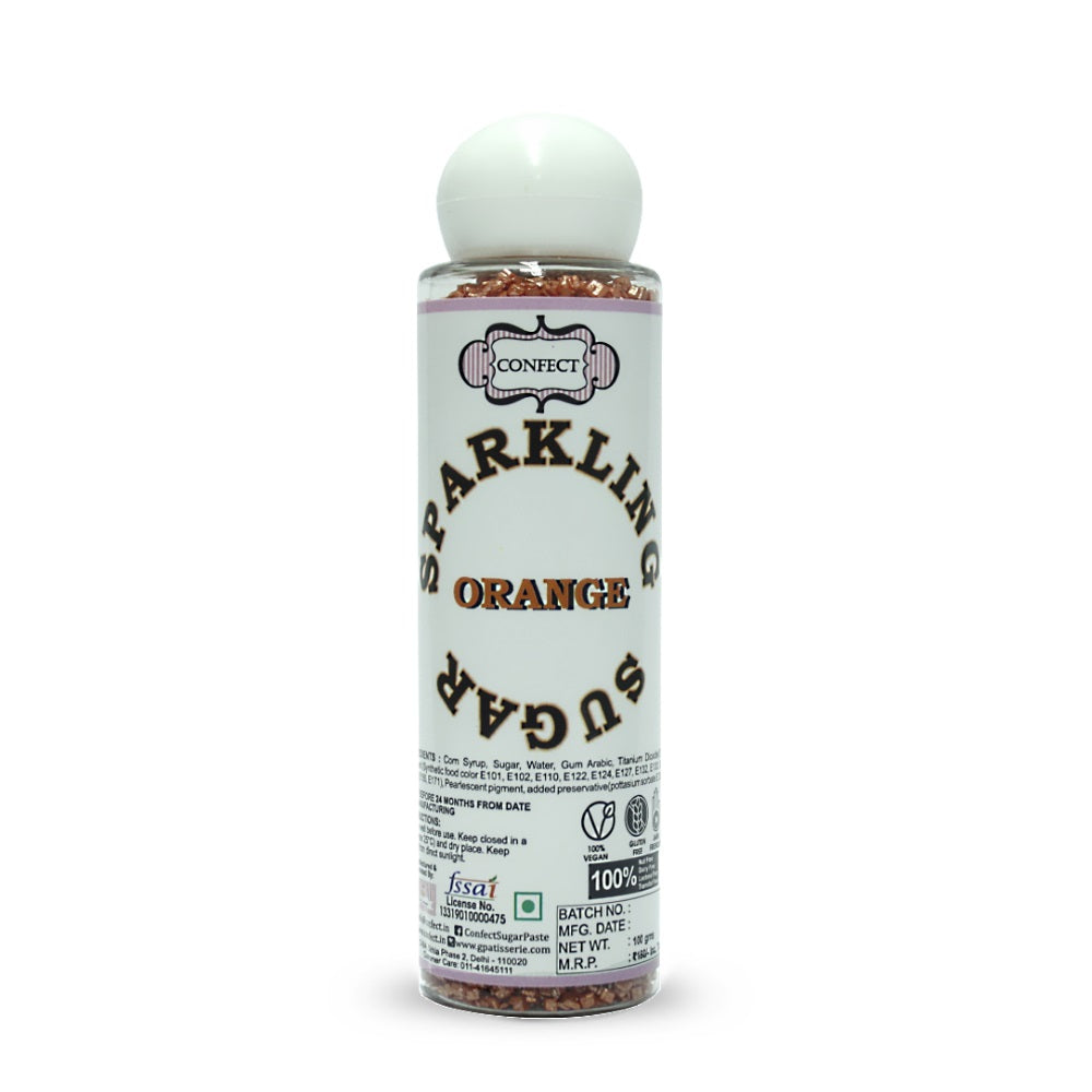 Confect Orange | Sparkling Sugar | Grocsy