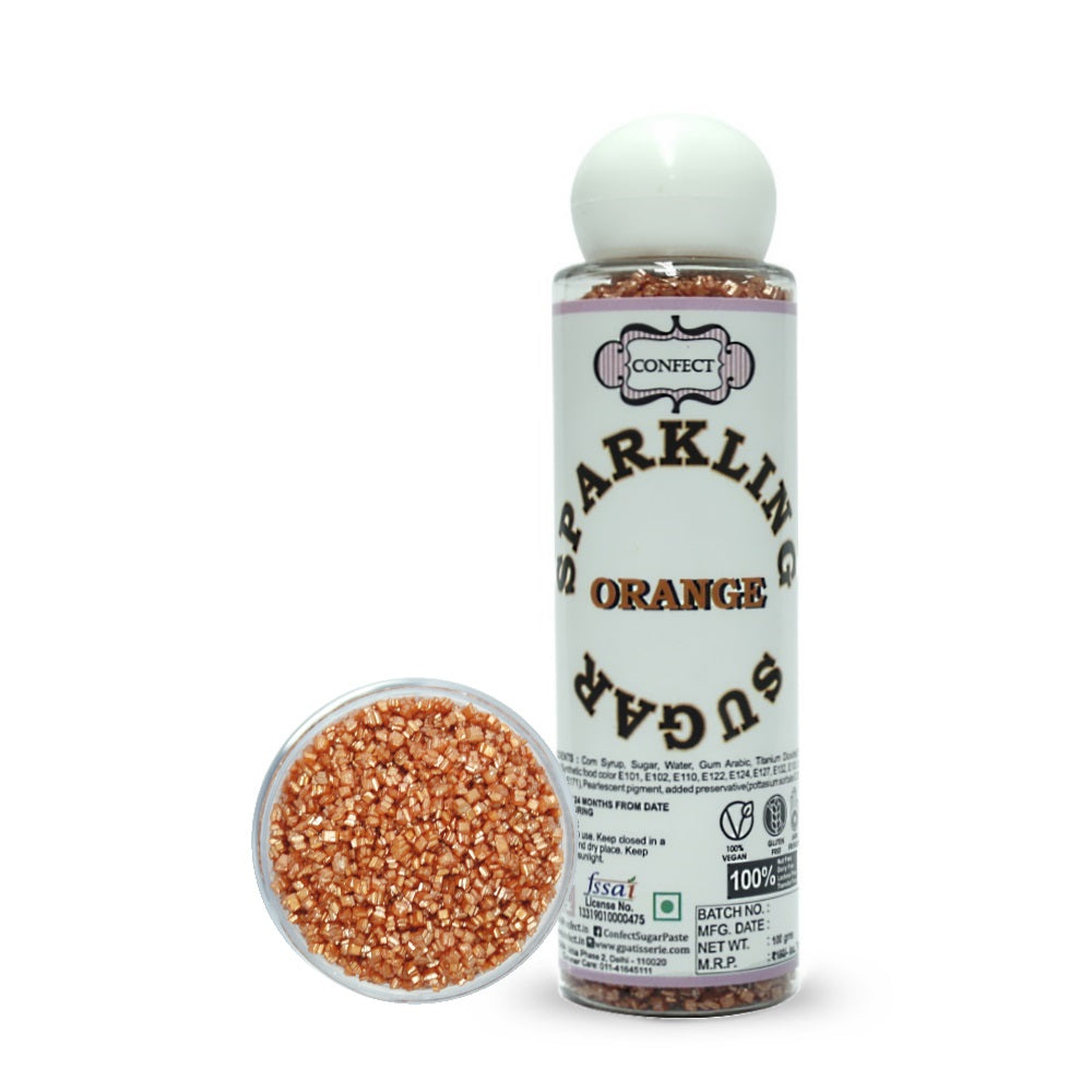Confect Orange | Sparkling Sugar | Grocsy