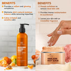 Botanic Hearth Mandarin Orange Body Wash & Himalayan Scrub | Grocsy