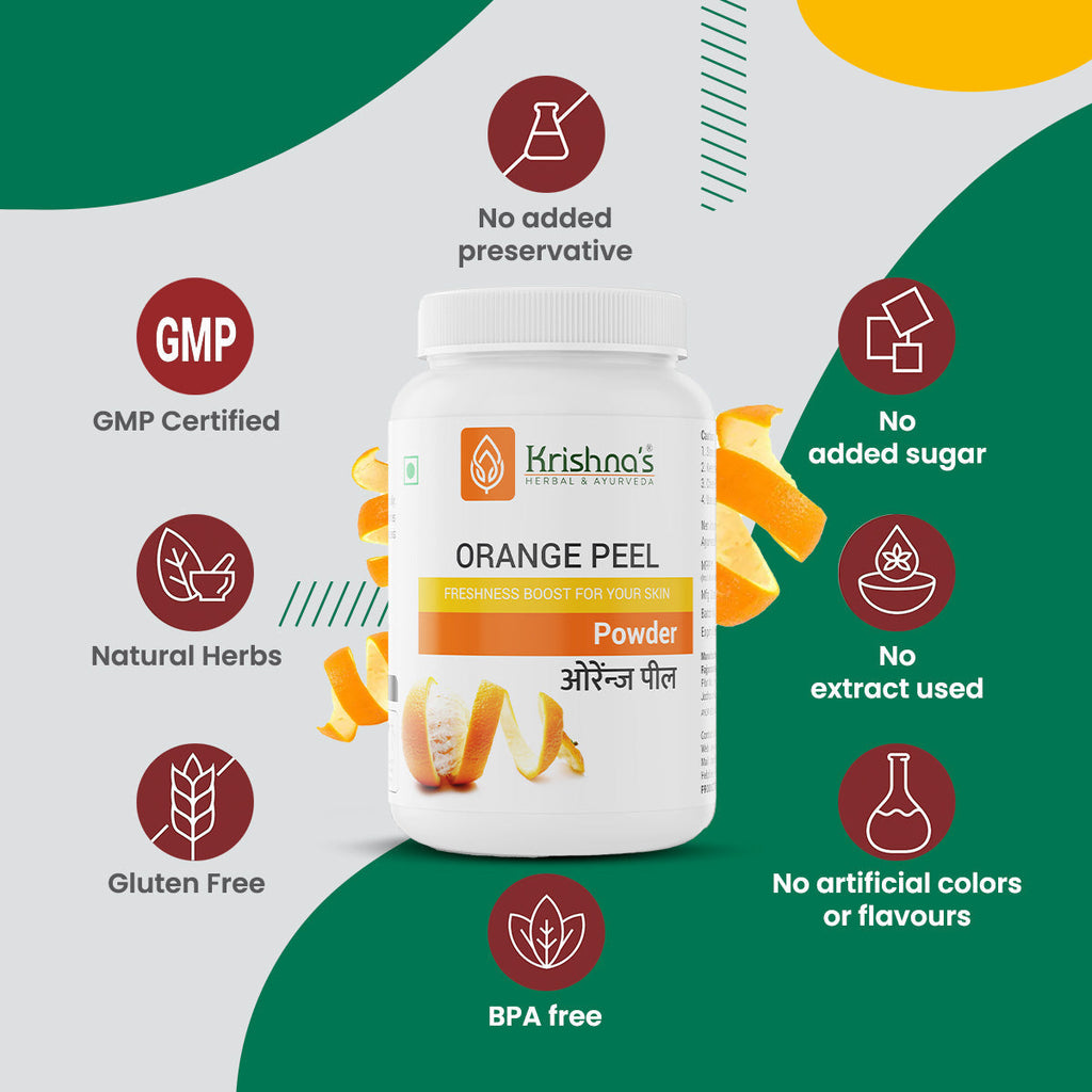Krishna'S Herbal & Ayurveda Orange Peel Powder | Grocsy