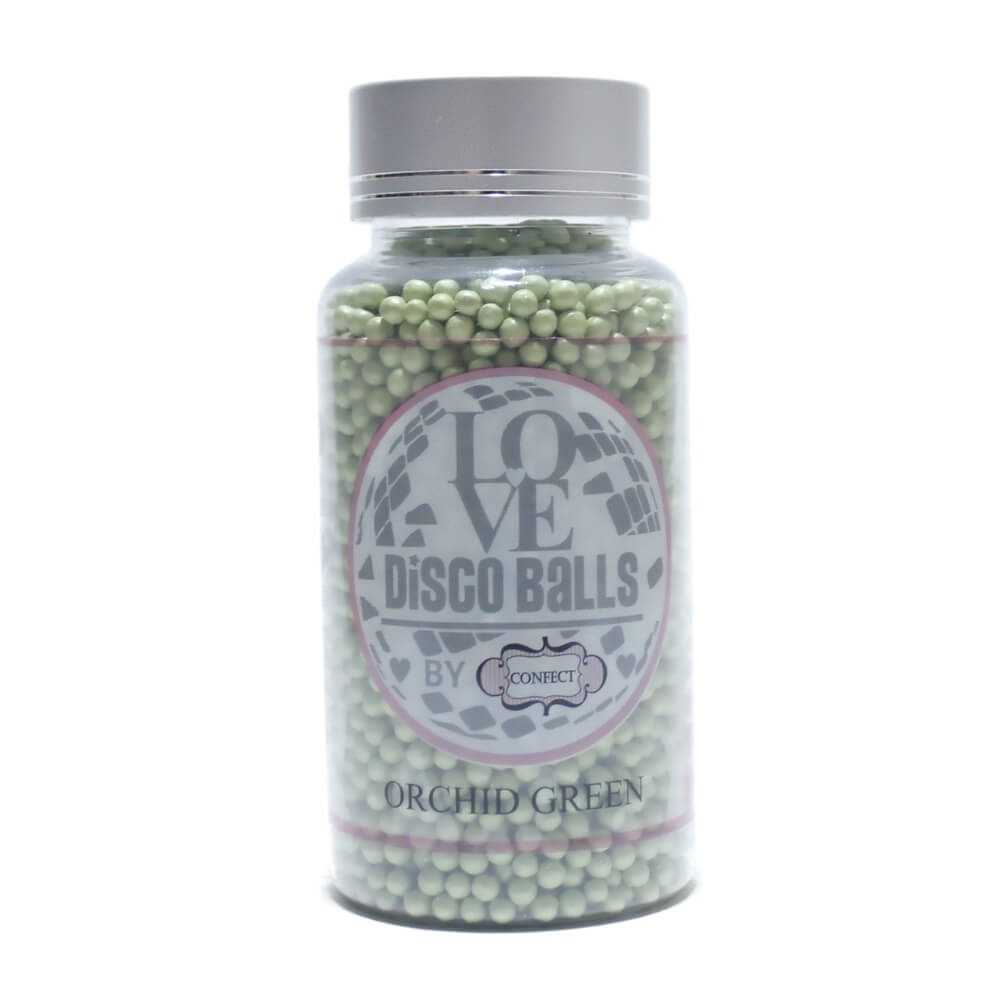 Confect Orchid Green Disco Balls Sprinkles 5 MM | Grocsy
