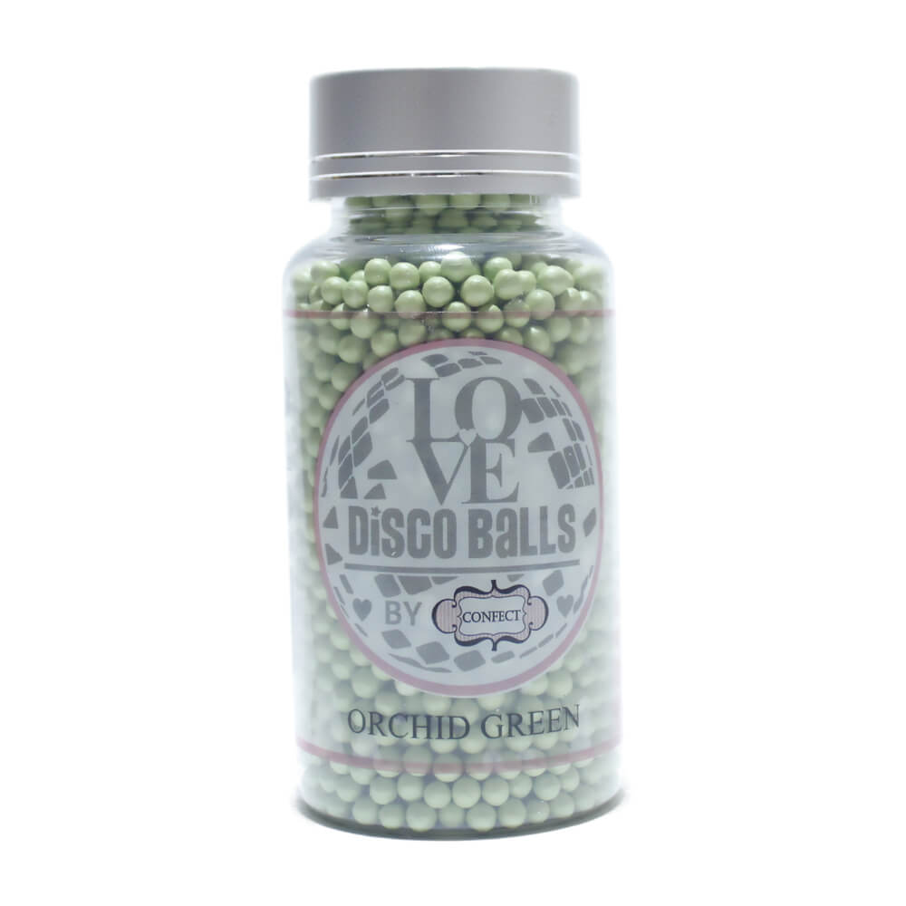 Confect Orchid Green Disco Balls Sprinkles 6 MM | Grocsy