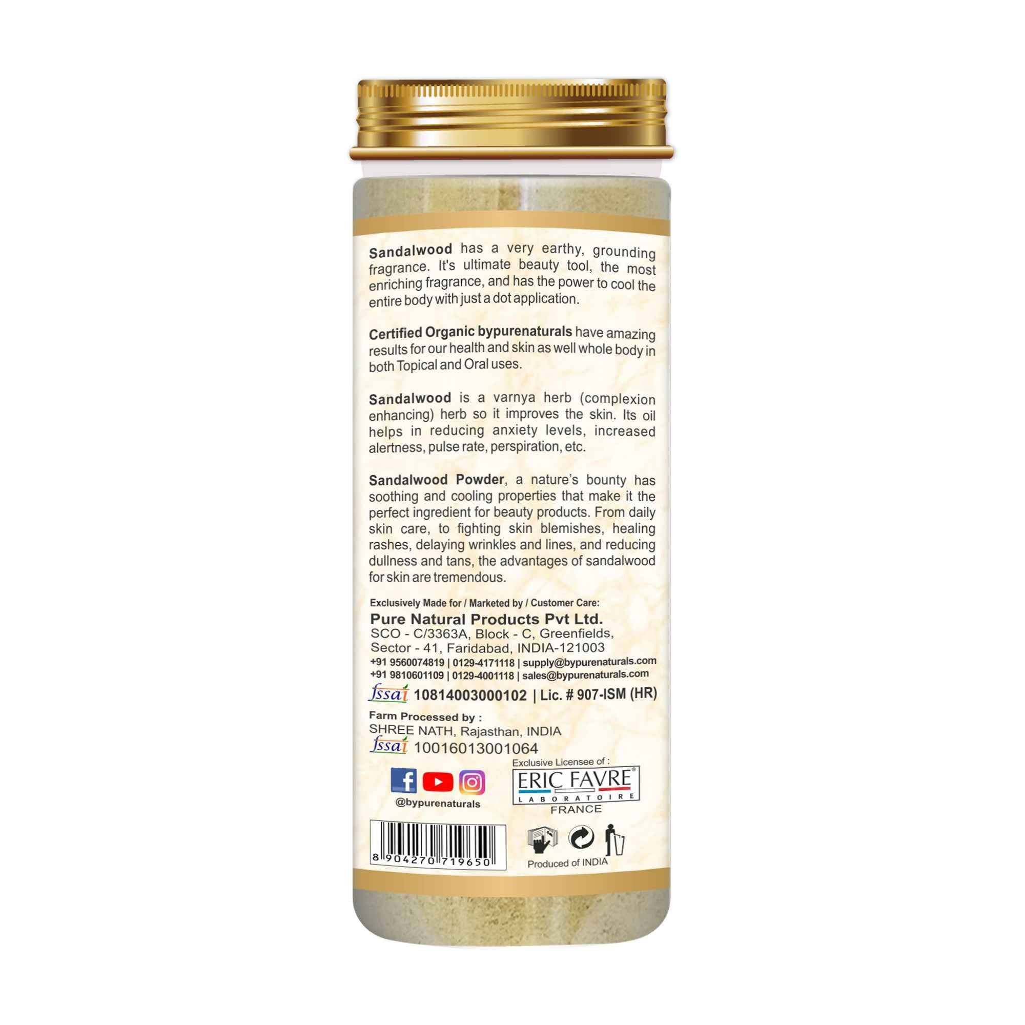 byPureNaturals Organic Sandal Chandan Powder | Grocsy
