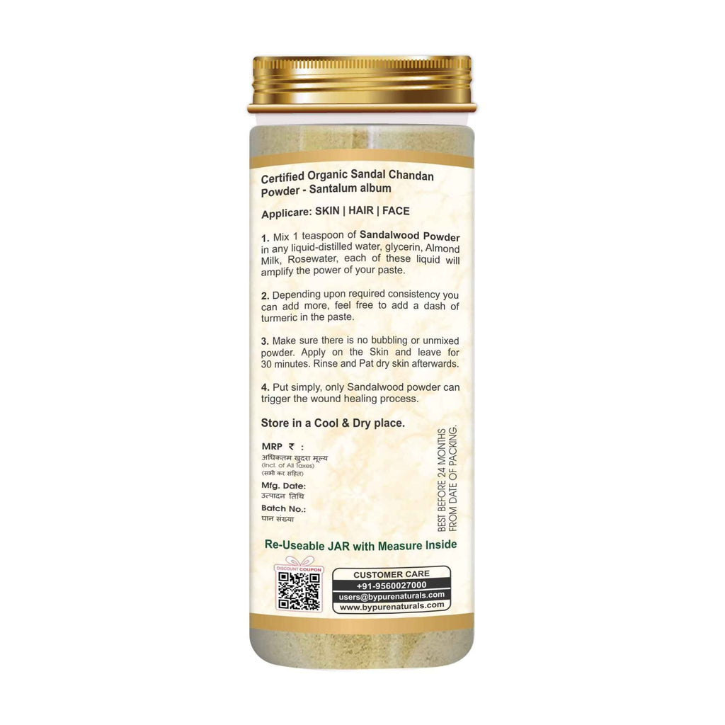 byPureNaturals Organic Sandal Chandan Powder | Grocsy
