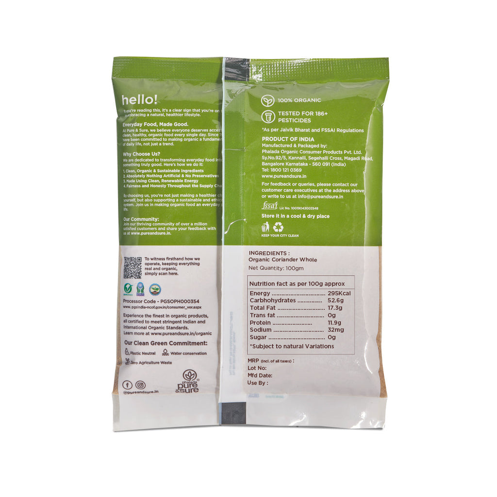 Pure & Sure Organic Coriander Powder