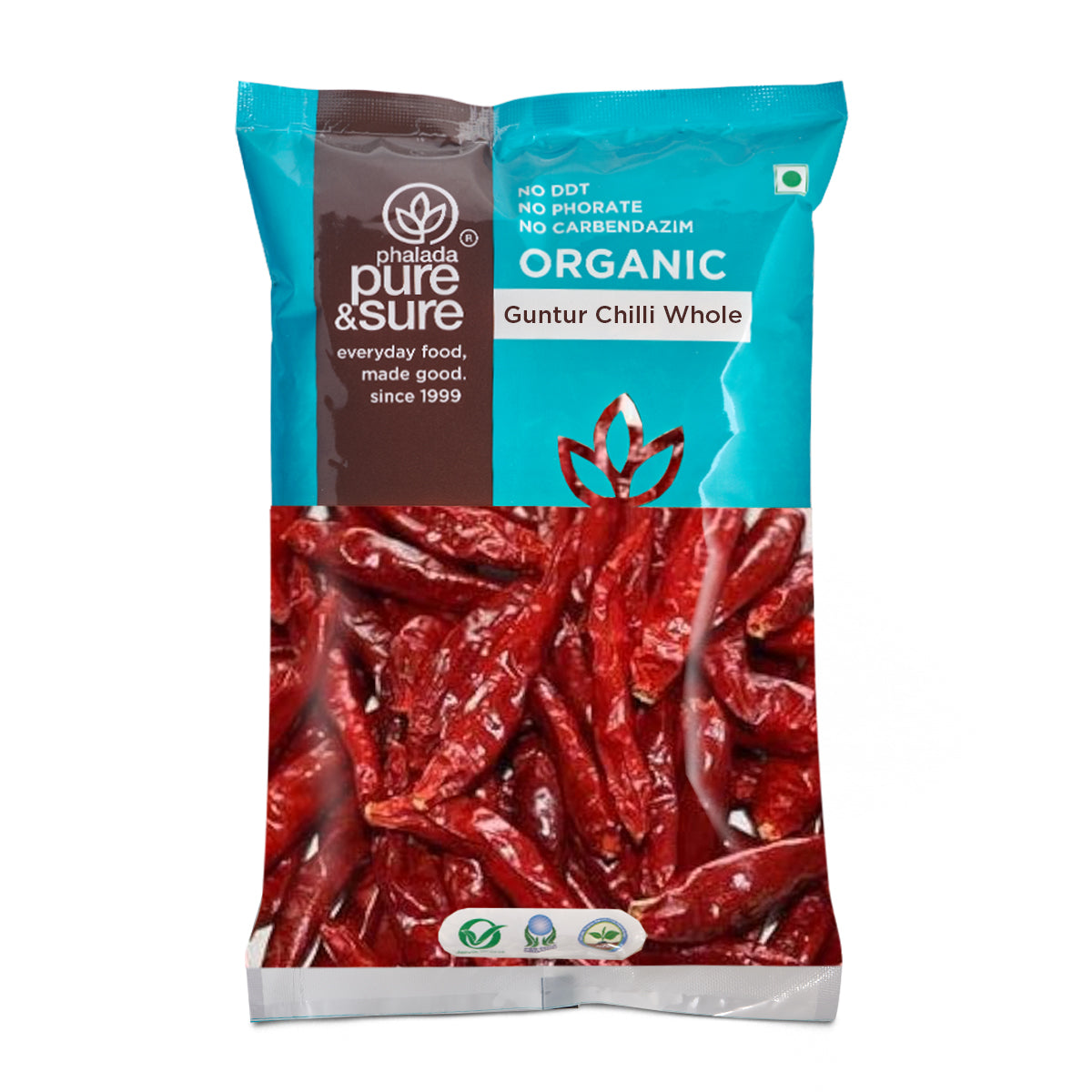 Pure & Sure Organic Guntur Chilli Whole | Grocsy
