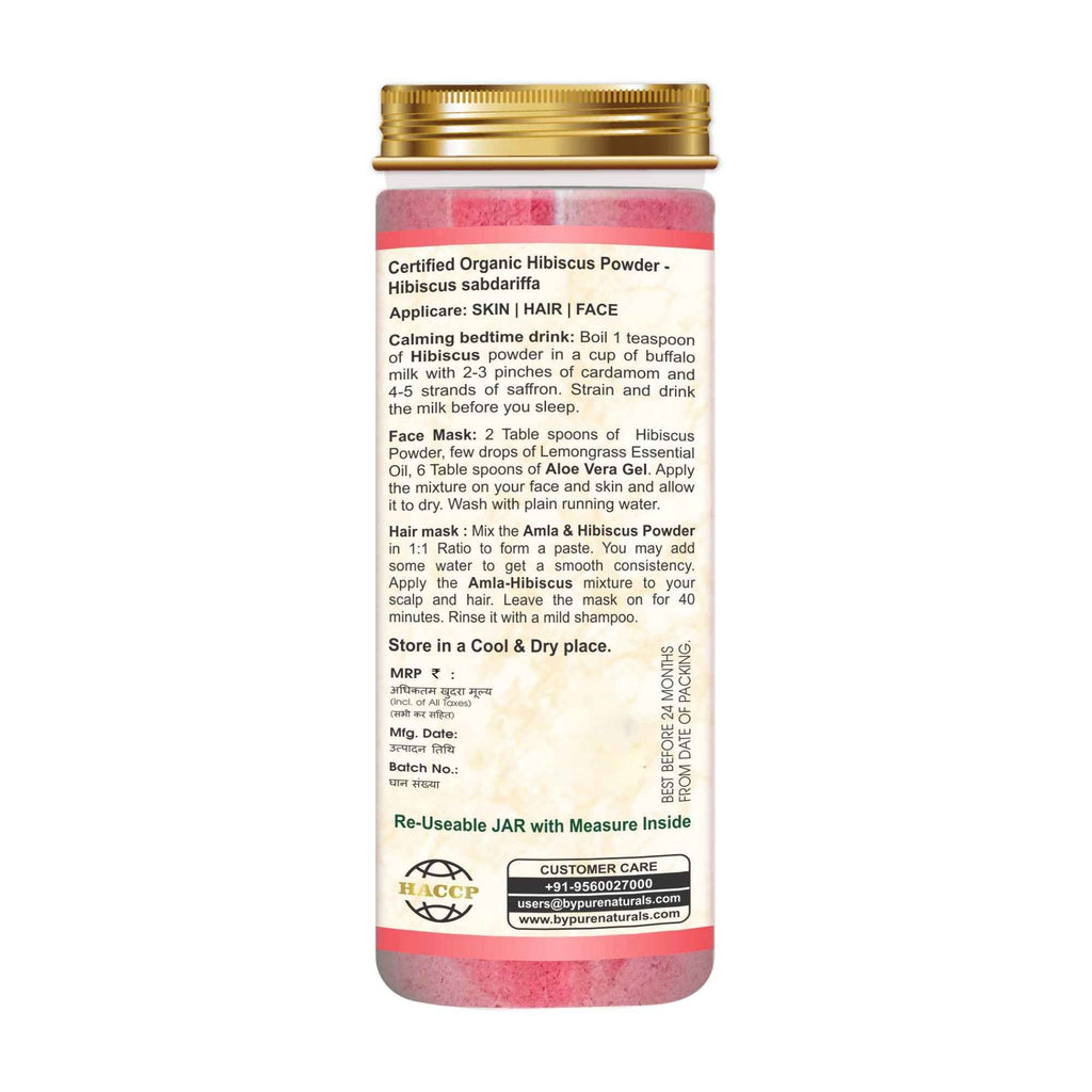 byPureNaturals Organic Hibiscus Powder | Grocsy